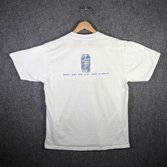 Vintage Beer Shirt Mens Large White 90s Funny Quote Daytons Best NSFW Alcohol