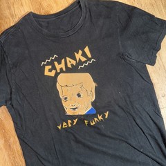 Chaki Very Funky’ Aicd LSD eyes Shrooms Face Punk Soft Feel Shirt Grunge sz Med