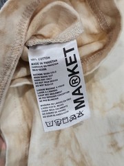Market Santa Monica 1991 Skeleton Graphic Tie-die Short Sleeve Shirt Mens Large