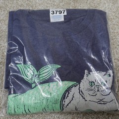 Delta Pro Weight Graphic T Shirt Large Blue Cat-Fish Print (see photo)