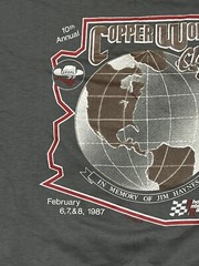 Skoal Bandit Copper World 1986 Champions Stock Car Racing T-Shirt Men’s L USA