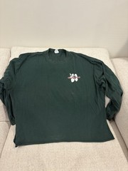 Trader Joe’s Hunter Green Long Sleeve T-Shirt, 3x *MINIMAL DAMAGE AS SHOWN*