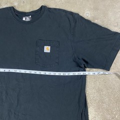 Carhartt T-Shirt Size XL Tall Black Loose Fit Short Sleeve Crew Neck Work Wear