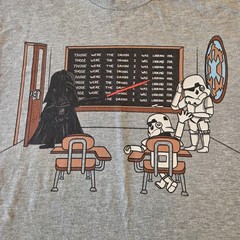 Star Wars/Lucasfilm Two (2) “Medium” T-Shirts – (Darth Vader & Ship Schematics)
