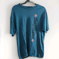 Supreme Independent Tee Slate Blue Size L FW17 100% Authentic SOLD OUT ITEM