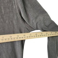American Tall Mens Slub Cotton Long Sleeve T-Shirt Charcoal Grey Medium Tall MT