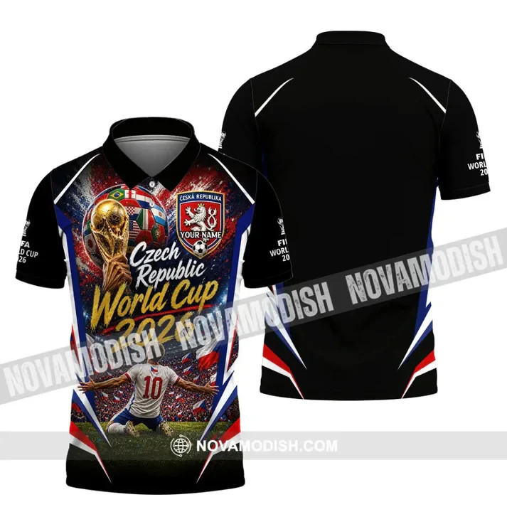 Unisex Shirt – Custom Czech Republic World Cup 2026 Polo T-Shirt BS2139