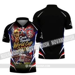 Unisex Shirt – Custom Czech Republic World Cup 2026 Polo T-Shirt BS2139