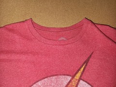 DC Comics THE FLASH Logo Distressed Red T-Shirt Adult X-Large
