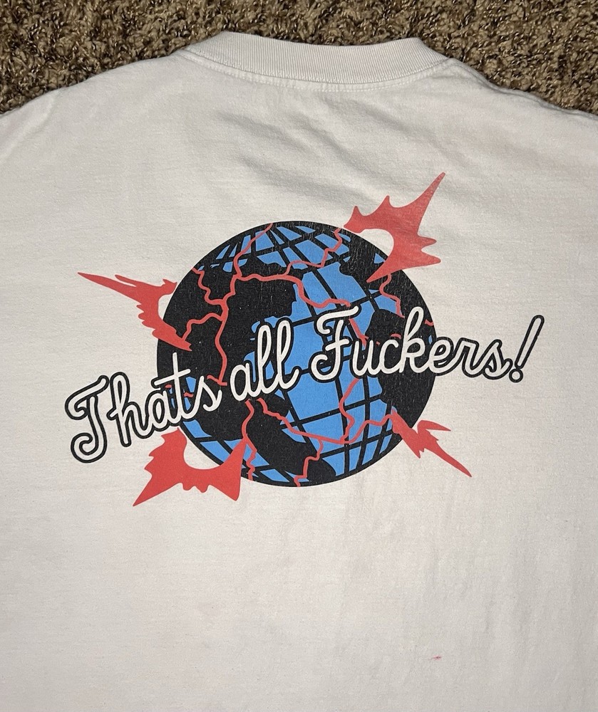 ALAB Streetwear White XL 22” X 28” Short Sleeve That’s All F*ckers!