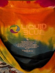 Liquid Blue Grateful Dead tie-dye t-shirt Large Bertha