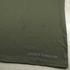 Under Armour Shirt Mens 2XL XXL Green Mock Cold Gear Fleece Long Sleeve