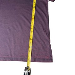 Buckle Black Burnout V-Neck T-Shirt Mens Size M Deep Purple Short Sleeve Grunge