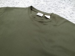 Vintage City Streets Shirt Mens XL Green Polyester Ribbed Knit Crew Neck Tee
