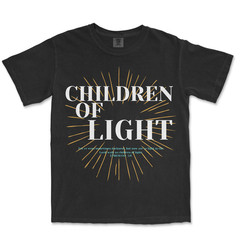 Children of Light Shirt Christian Shirts for Men Graphic Bible Verse T Shirt