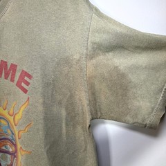 Vintage Sublime T-Shirt Medium Green 2002 Rock Band Tee Sun Face Y2K Distressed