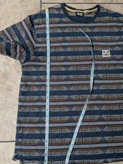 Howler Brothers Men’s Large Jacquard Petrol Blue T-Shirt Size Large