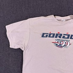 Delta Pro Weight Mens White Jeff Gordon 99th Indianapolis 500 T-Shirt Size Large