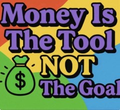 Money Is A Tool;Not A goal men Or Unisex tank top Y2K & The Back Is Solid White