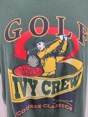 VTG Single Stitch T-Shirt Ivy Crew Golf Course Classics Made in USA Size XL