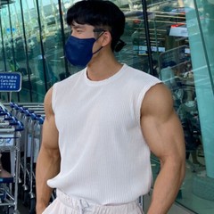 Men Sleveless Vest Tees Shirts Tank Top Casual Solid Loose Breathable Pullover