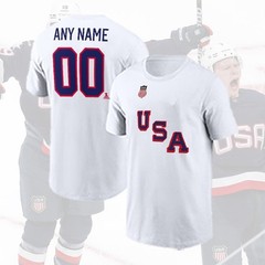 HOT! US Hockey Team Custom Name and Number Personalized Fan Gear Edition