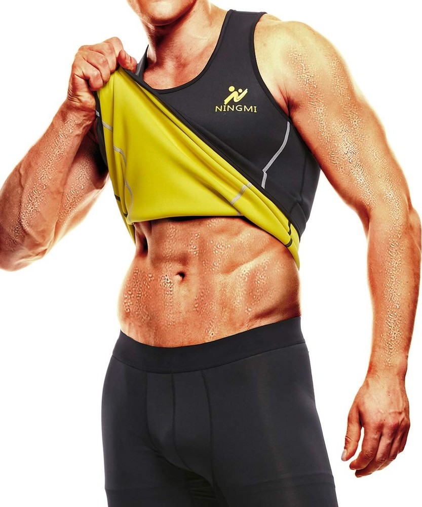 Sweat Vest for Men Neoprene Waist Trainer Tank Weighted Vest Waist Trimmer Sa…