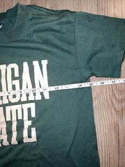 Vintage Michigan State T Shirt USA Made Single Stitch Size Youth Large 14/16