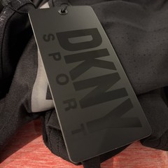 DKNY ​Logo Zip Pocket Men’s 3XL T-Shirt Black Light Weight Reflective Pocket