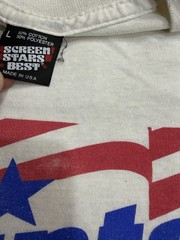Screen Stars Best Clinton Gore Political Graphic White Men’s L Crew Neck T-Shirt