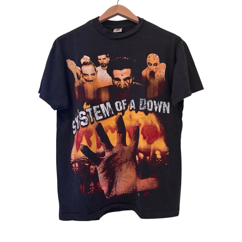 System Of A Down 90s SOAD HAND Band Tour T-shirt Single Stitch REPRINT Large