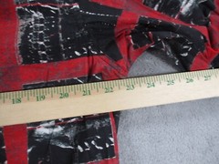 Vintage Mecca Shirt Short Sleeve Mens Medium Button Down Check Red Black AOP NWT