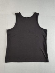 Basic Editions Tank Top Shirt Mens XL Black Sleeveless 100% Cotton Casual