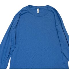 Jerzees Dri-Power Long Sleeve T Shirt Blue Men’s Large Cotton Blend