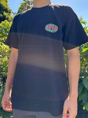 Men’s Black Cotton Hawaiian T-Shirt I Got Lei’d Hula Girl Sexy Dancer Hawaii Lei