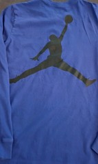 Men’s Air Jordan Breakfast Club Jumpman Long Sleeve T-Shirt-Lapis Blue- Sz Large