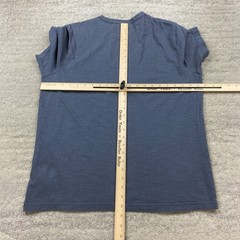 Faherty Shirt Large Blue Sunwashed Outdoor Prep Organic Casual Heather Hiking