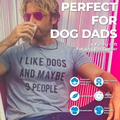 Mens Funny T Shirts Dads Best Friend Sarcastic Dog Graphic Novelty Fathers Day