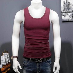 Men’s U Neck Tank Top Sleeveless Workout Vest for Gym Fitness and Training Use