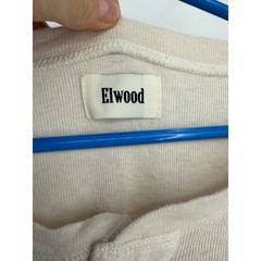 Elwood Men Oatmeal Beige Cotton Henley Long Sleeve Shirt Large ET00026
