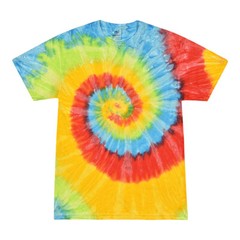 Tie Dye T-Shirts Multi-Color Adult Size 2XL XXL Cotton Colortone