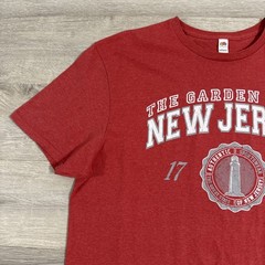 New Jersey Shirt Garden State Lighthouse Graphic Men’s Red XL Cotton Blend Tee