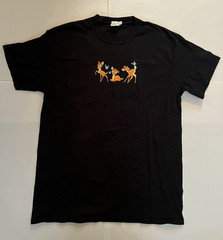 Disney x Skinny Dip Bambi T Shirt Black Small Oversized Collab Disneyland