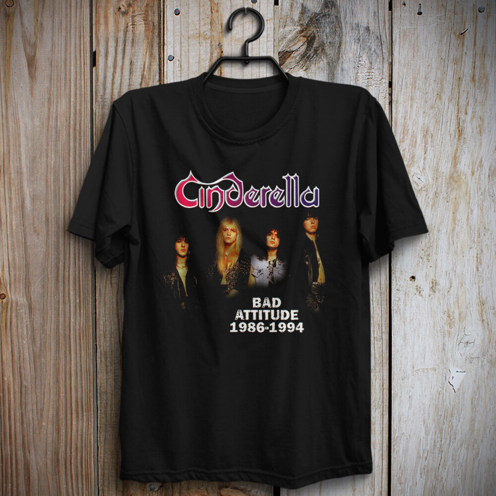 1986-1994 Bad Attitude T-Shirt Cinderella Tom Keifer Eric Brittingham Fred Coury