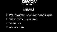 XXL- DEFCON GROUP BOMBER HEAVYWEIGHT T-SHIRT NEW SEALED