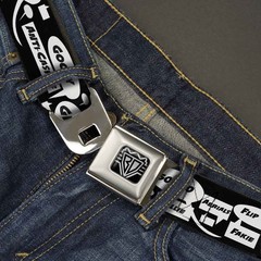 Seatbelt Belt – Skater Bubbles – 1.0″ Wide – 20-36 Inches in Length