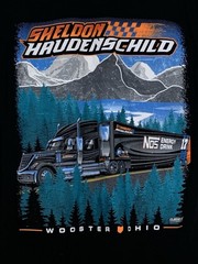 Sheldon Haudenschild Wooster OH NOS Truck Sprint Car T-Shirt L Black Racing Tee