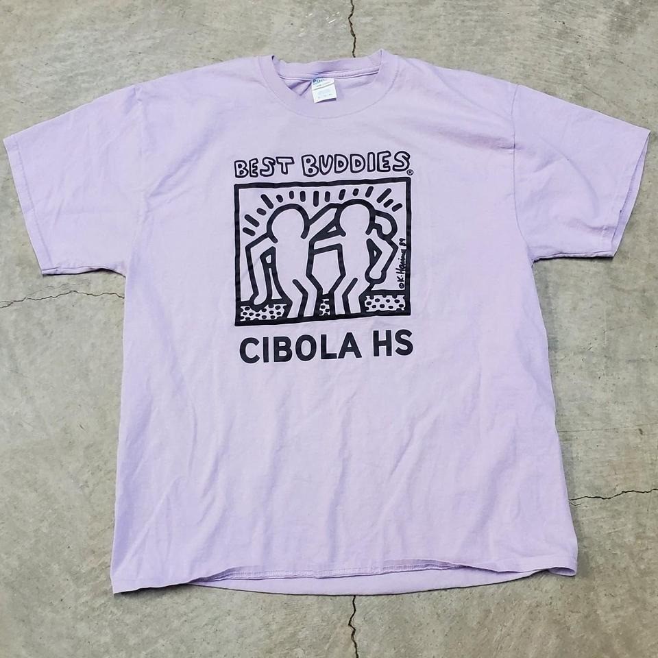 Light Purple Keith Haring Famous Best Buddies Artwork