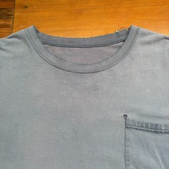 Vintage Gradient Sun Faded Pocket T-Shirt Men’s Size XL Blue WIP Work Worn