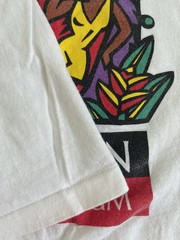 Vintage Hanes Beefy-T Men’s Jamaica Graphic Logo Tee White XL Short Sleeve Crew